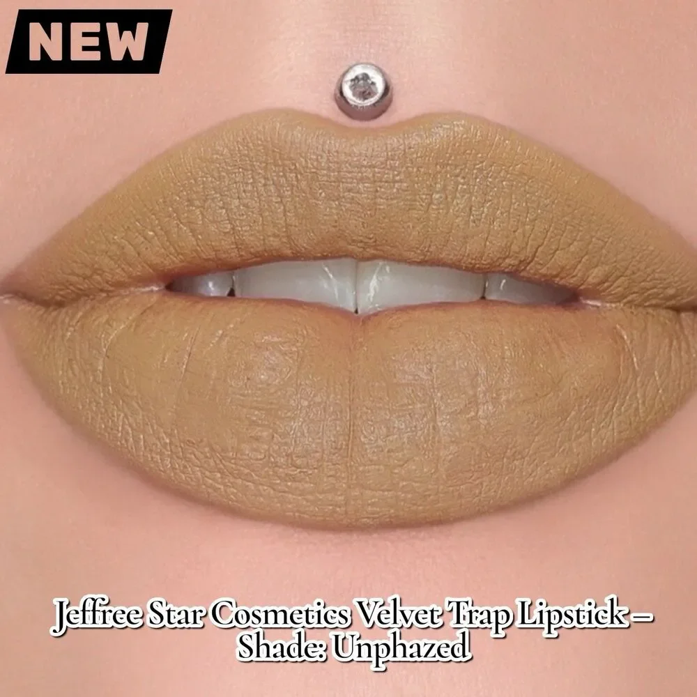 New NWT Jeffree Star Cosmetics Velvet Trap Lipstick – Shade: Unphazed – Full Siz